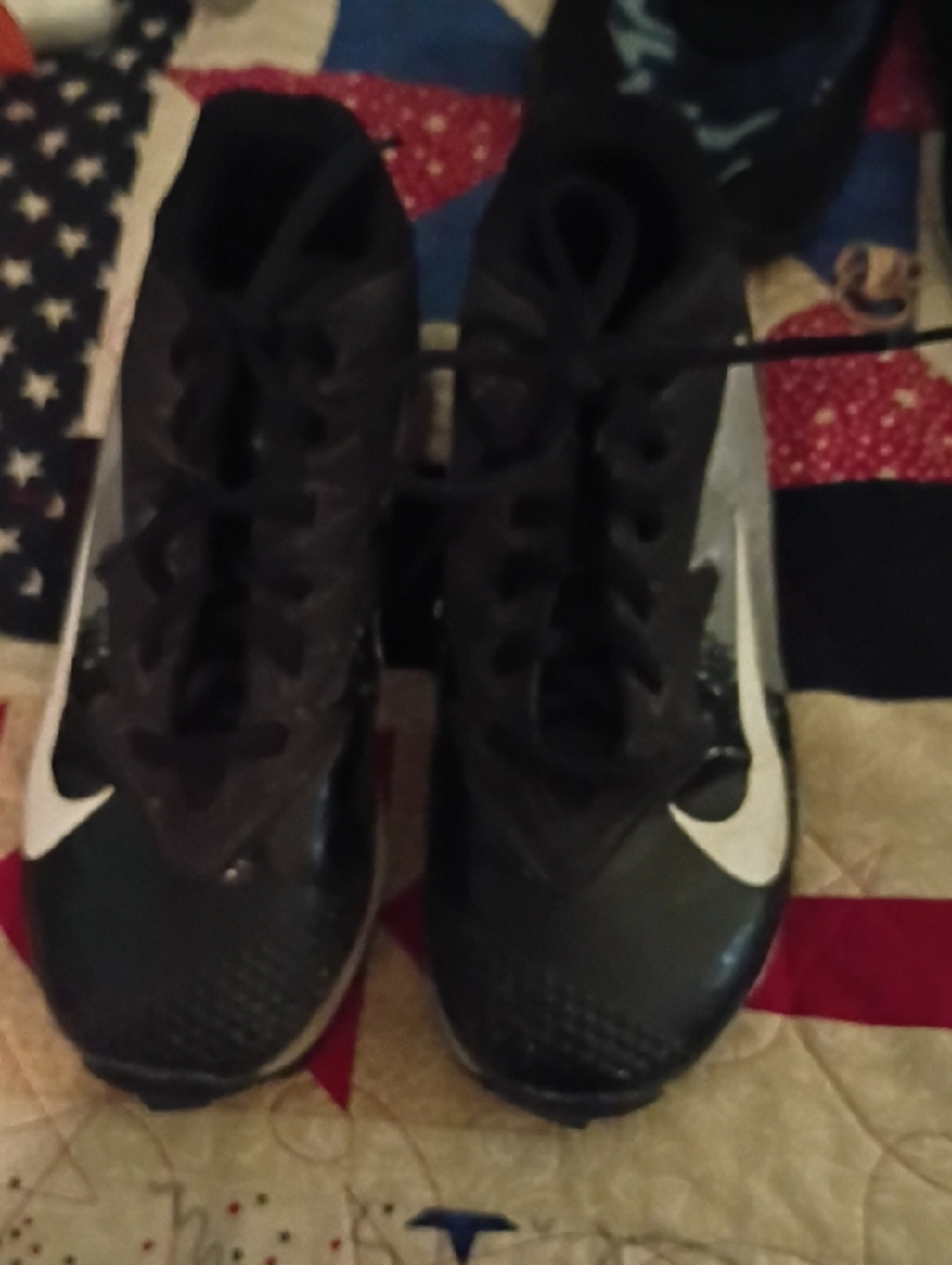 Nike  Black and White Athletic Cleats